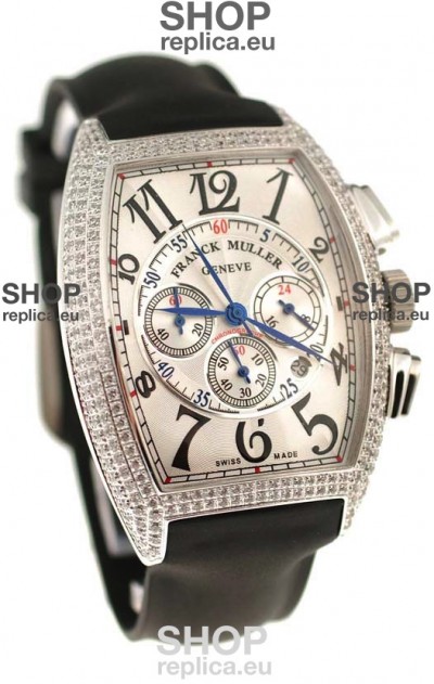 Franck Muller Master of Complications Swiss Replica Watch in Diamond Bezel
