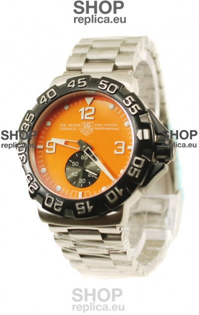 Tag Heuer Professional Formula 1 Japanese Replica Watch in Orange Dial