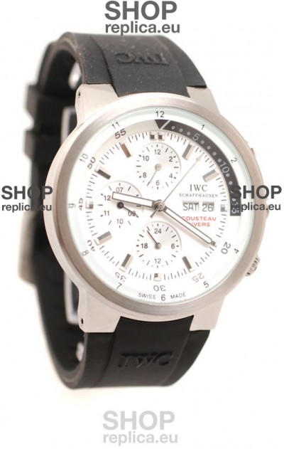 IWC Aquatimer Japanese Replica Watch in White Dial