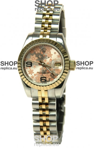 Rolex Floral Motif Datejust Ladies Replica Watch