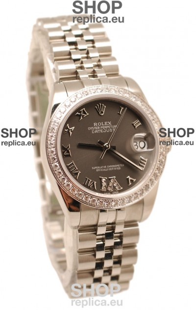 Rolex Oyster Perpetual Datejust Diamonds VI Swiss Replica Watch -36MM