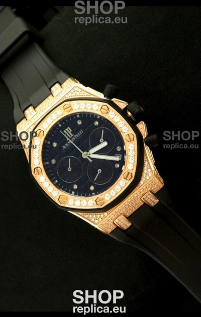 Audemars Piguet Royal Oak Ladies Alinghi Limited Edition Japanese Watch in Yellow Gold
