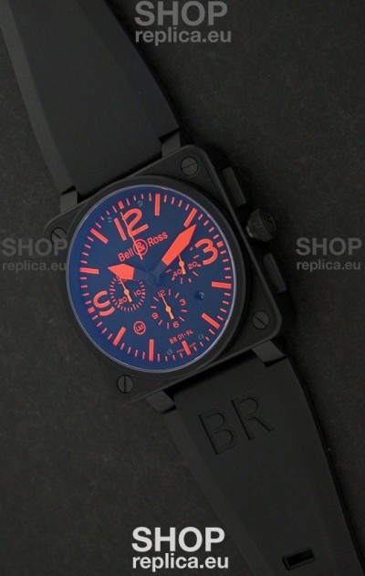 Bell and Ross BR01-94 7750 Swiss Watch in Red Markings