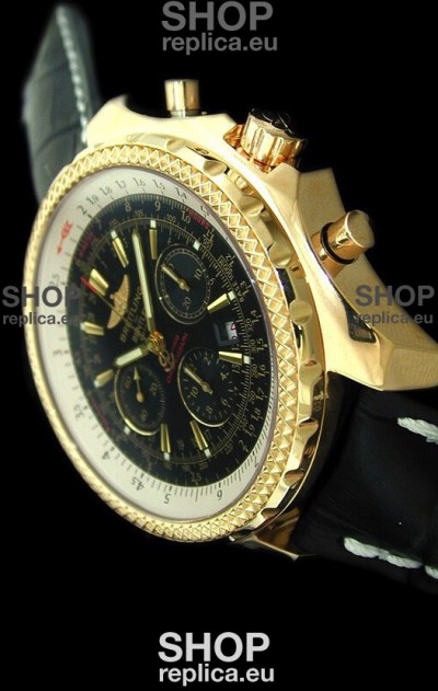 Breitling Bentley Swiss Replica Watch in Black Dial