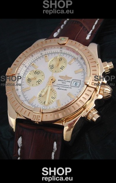 Breitling Windrider Swiss Replica Watch in White Dial
