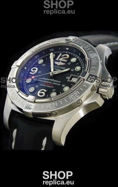 Breitling Superocean Steelfish Swiss Replica Watch in Black Dial