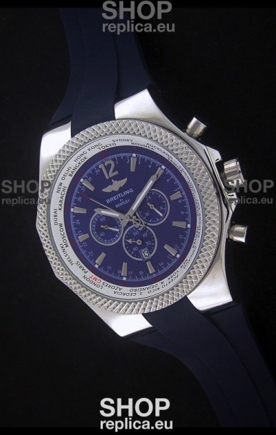 Breitling Bentley Chronograph Japanese Replica Watch in Blue Dial
