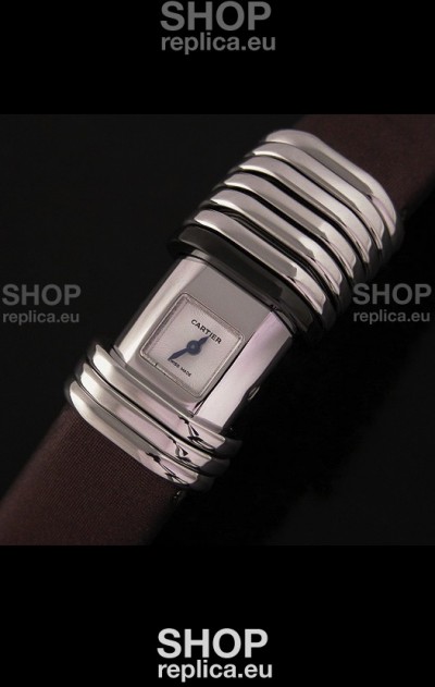 Cartier De Cartier Swiss Replica Watch in White Dial