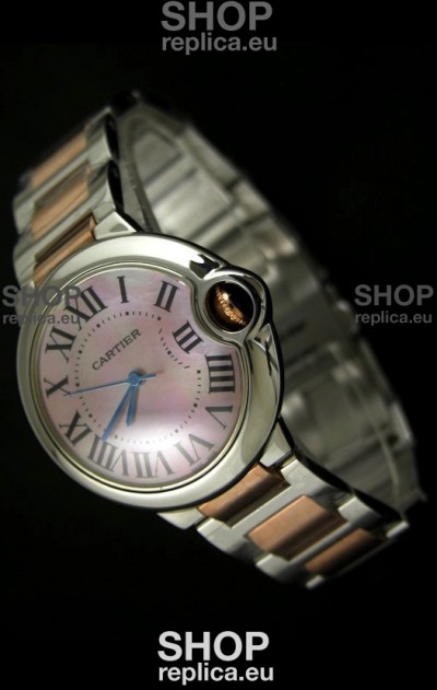 Ballon De Bleu Cartier Two tone Pink Gold Swiss Watch