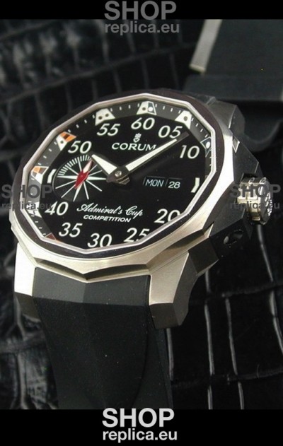 Corum Admiral's Cup Competition Swiss Replica Watch in Black Dial