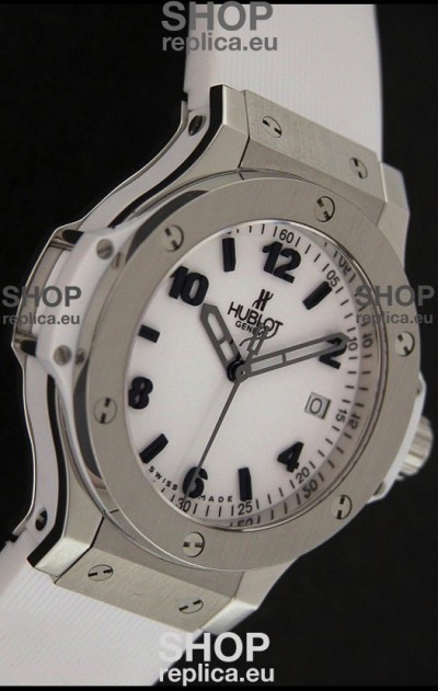Hublot Big Bang King Swiss Quartz Watch in White Strap