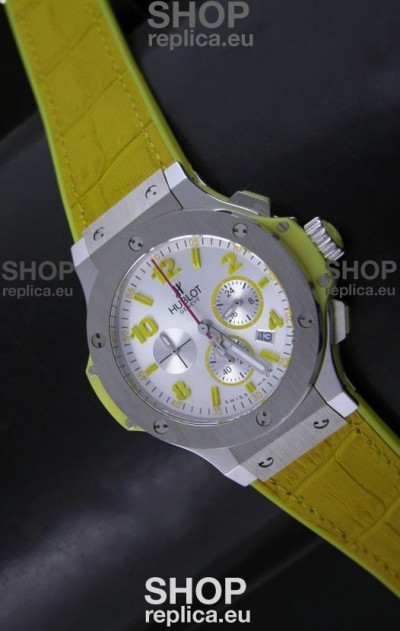 Hublot Big Bang Geneve Japanese Replica Watch in Aspen White Dial