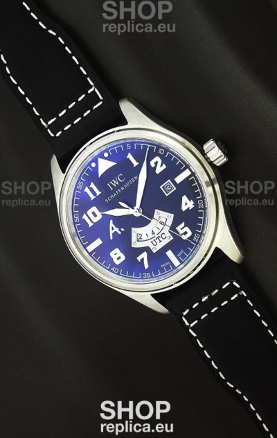 IWC Schaffhausen Japanese Replica Watch in Black Dial