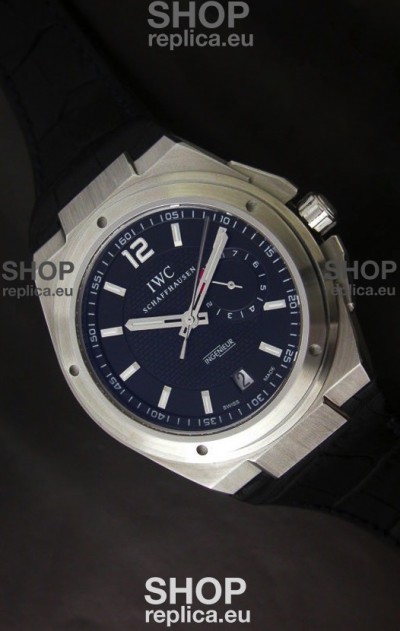 IWC Ingenieur Power Reserve Swiss Watch in Black
