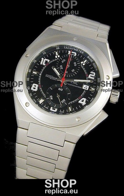 IWC Ingenieur Swiss Watch in Black Dial