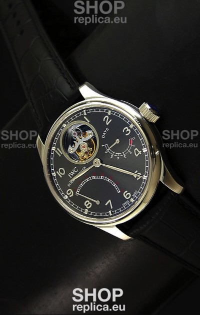 IWC Portugese Mystere TourbillonSwiss Replica Watch in Grey Dial