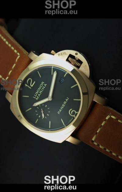 Panerai Luminor Marina 42MM Japanese Replica Watch Pink Gold