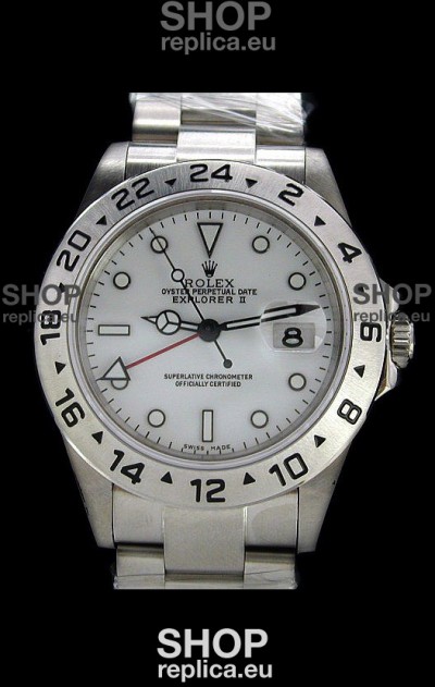 Rolex Explorer II Swiss Replica Automatic Watch in White