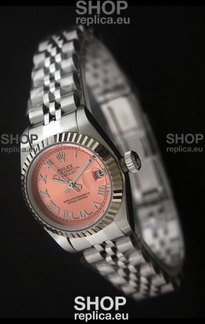 Rolex Datejust Oyster Perpetual Superlative ChronoMeter Japanese Watch in Orange Dial