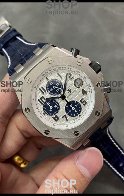 Audemars Piguet Royal Oak Offshore Chronograph White Dial 904L Steel 1: 1 Mirror 3126 Movement