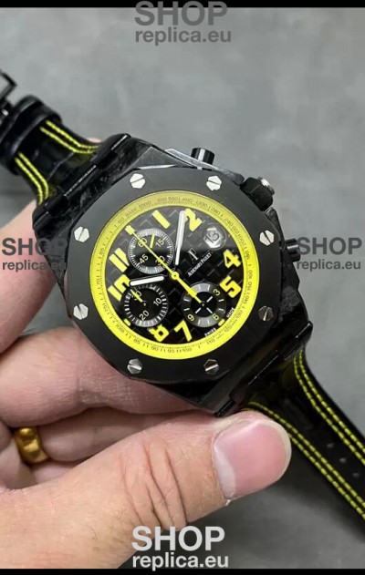 Audemars Piguet Royal Oak Offshore Bumble Bee Chronograph Black Dial - Forged Carbon Casing