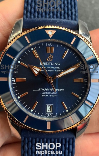 Breitling SuperOcean Heritage II B20 44MM Blue Dial Two Tone Bezel 1:1 Mirror Replica