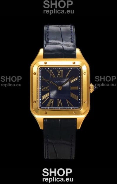 Cartier Santos Dumont 31.4MM Super Clone Edition Watch in Gold Casing