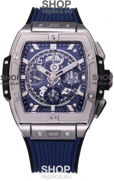 Hublot Spirit of Bang Titanium Casing Blue Dial - 42MM Swiss Replica