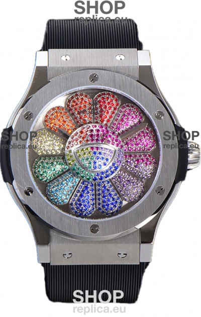 Hublot Classic Fusion Takashi Murakami Stainless Steel Edition Swiss Watch 1:1 Mirror Replica
