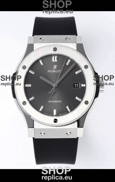 Hublot Classic Fusion Steel Grey Dial 42MM Swiss Replica Watch 1:1 Mirror Quality