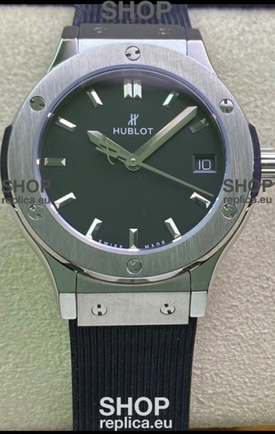 Hublot Classic Fusion Stainless Steel 33MM Black Dial Swiss Quartz Movement Watch 1:1 Mirror Quality
