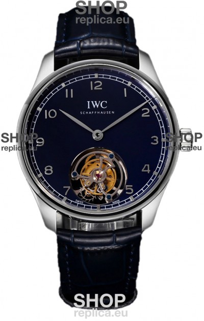 IWC Portugieser IW5458 Hand-Wound Genuine Tourbillon Steel Swiss Replica Watch 