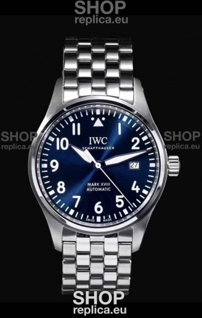 IWC MARK XVIII Le Petit Prince Edition in 904L Steel Blue Dial 40MM - 1:1 Mirror Replica