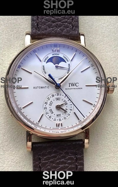 IWC IW359002 Portofino Complete Calendar Rose Gold Swiss Replica Watch 