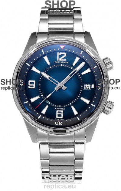 Jaeger LeCoultre Polaris Date Blue Dial Steel Strap 1:1 Mirror Replica Watch 42MM