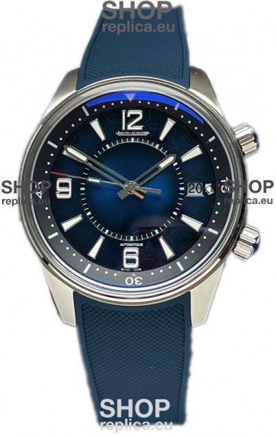 Jaeger LeCoultre Polaris Date Blue Dial Rubber Strap 1:1 Mirror Replica Watch 42MM