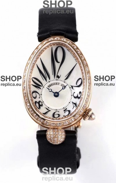 Breguet Reine De Naples Ladies Rose Gold Swiss 1:1 Edition Replica Watch 