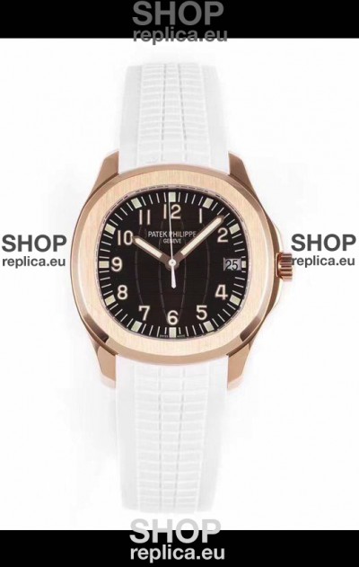 Patek Philippe Aquanaut 5167R Rose Gold 1:1 Mirror Replica Watch - Black Dial