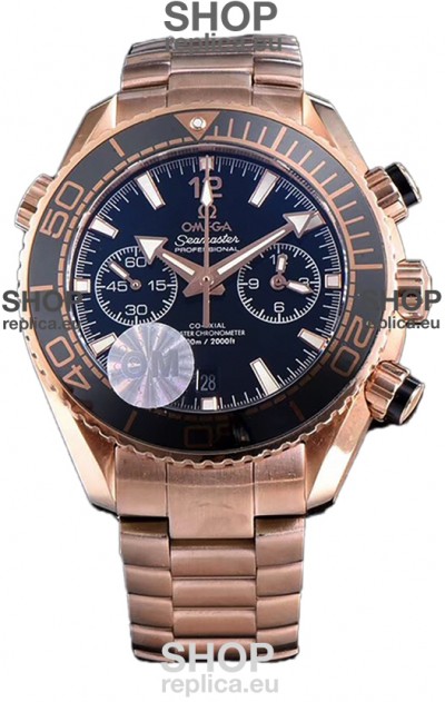 Omega Seamaster Planet Ocean 600M Sedna Gold 45.5MM 1:1 Mirror Replica Watch 