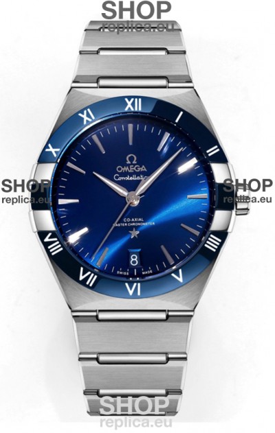 Omega Co-Axial Constellation Stainless Steel Blue Dial 1:1 Mirror Replica 41MM