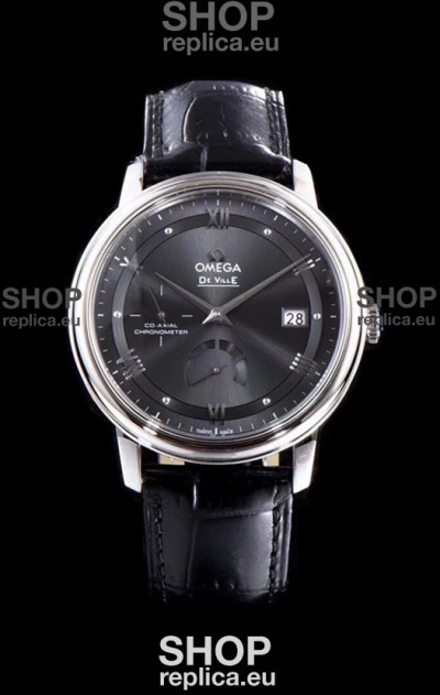 Omega De Ville Prestige Power Reserve 904L Steel 1:1 Mirror Swiss Watch Grey dial