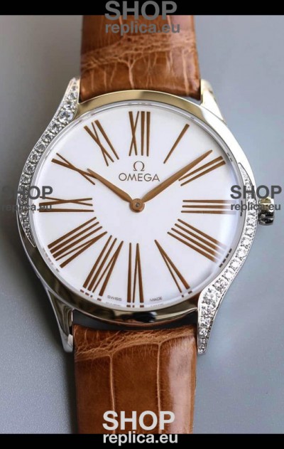 Omega De Ville Tresor Edition Swiss Quartz Watch 36MM Steel Casing White Dial