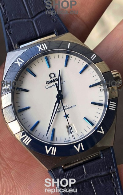 Omega Co-Axial Constellation 41MM 904L Steel White Dial 1:1 Mirror Replica Watch