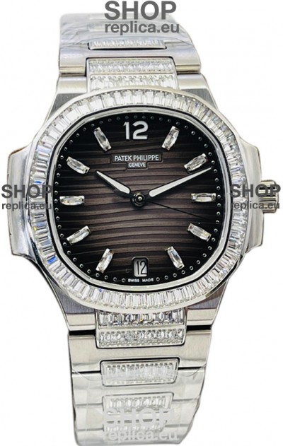Patek Philippe Nautilus 7118 35MM 1:1 Stainless Steel Grey Dial 1:1 Mirror Replica Watch