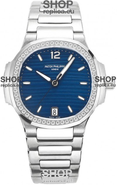Patek Philippe Nautilus 7118 35MM 1:1 Stainless Steel Blue Dial 1:1 Superclone Watch 