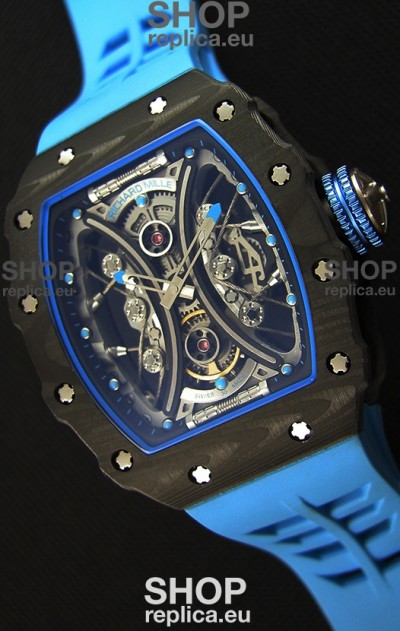 Richard Mille RM53-01 Pablo Mac Donough Carbon Case Swiss Replica Watch 