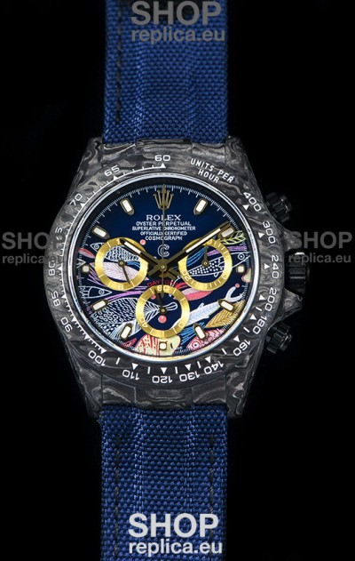 Rolex Daytona CHRONUSART Forged Cabon Casing 1:1 Mirror Replica Multicolored Dial