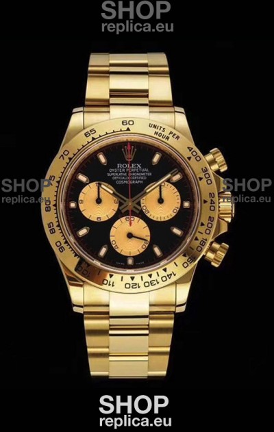 Rolex Daytona 116508 Yellow Gold Original Cal.4130 Movement - 1:1 Mirror 904L Steel Watch