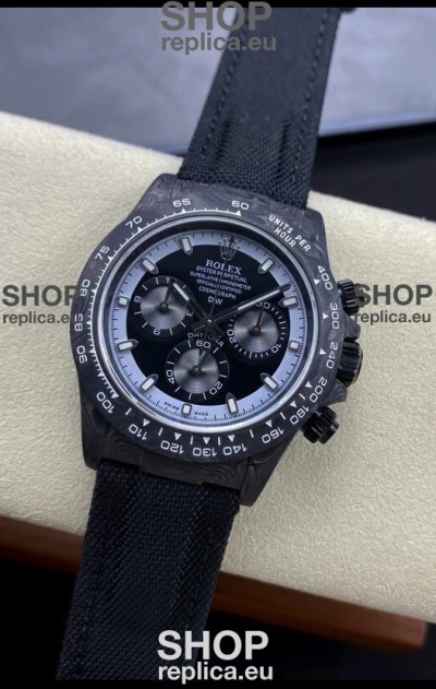 Rolex Daytona DiW All Black Edition Watch - Forged Cabon Casing 1:1 Mirror Replica