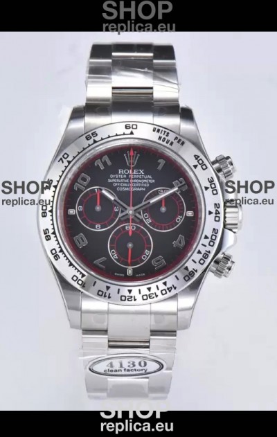 Rolex Cosmograph Daytona M116519 Original Cal.4130 Movement - 904L Steel Watch Black Dial